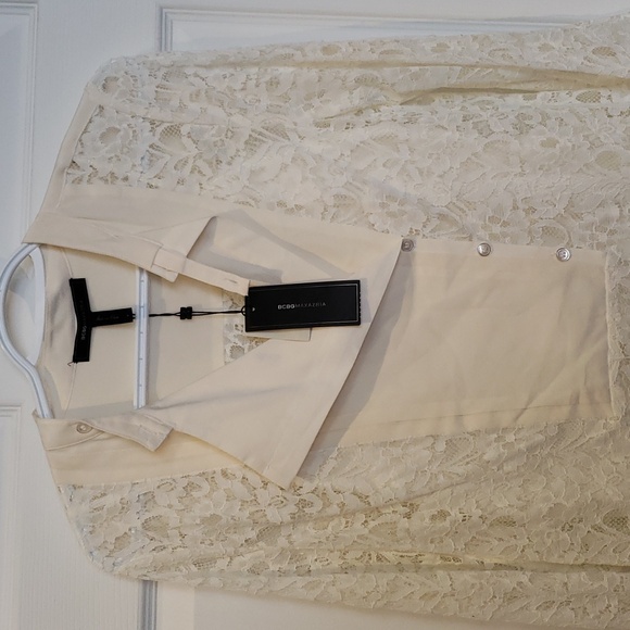 BCBG White Lace Dress - Picture 3 of 10